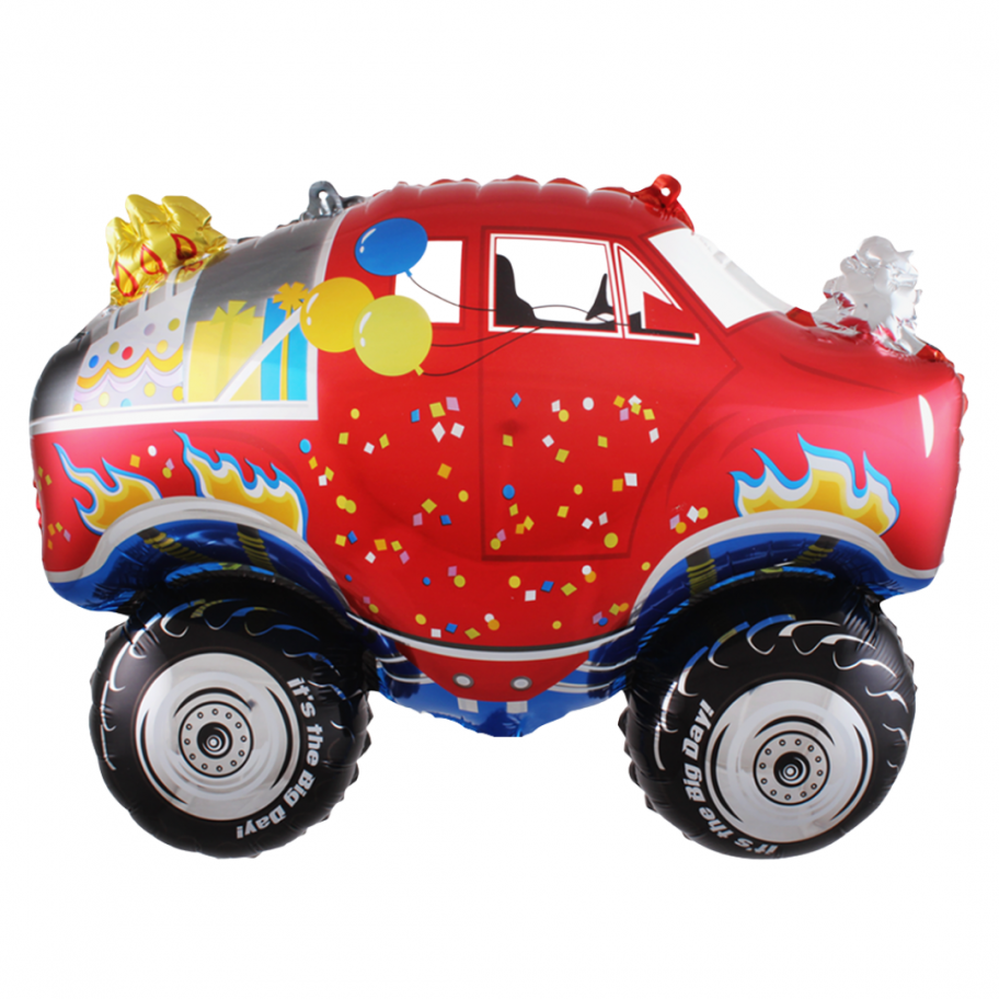 24hrs blooms and balloons  printed foil balloon  22 birthday red truck 24hrs blooms and balloons  printed foil balloon  22 birthday red truck